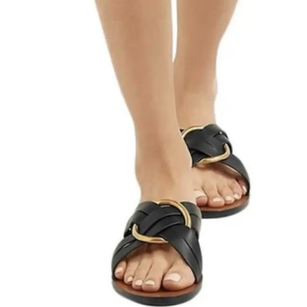 Chloe Rony Leather Sandals - Size 5.5